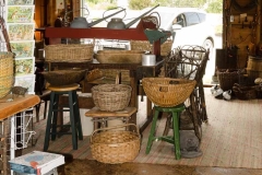 The shop sells great food, basketry, silkscreened aprons, books, and other chic country items.